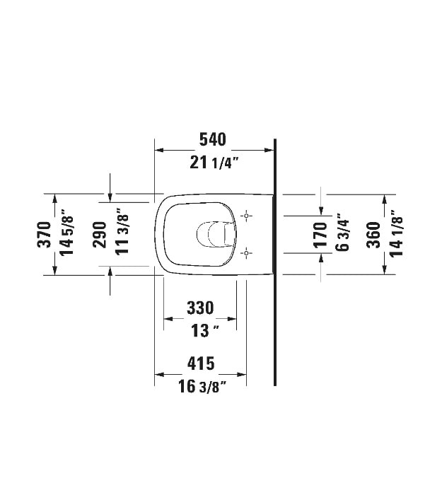Duravit Durastyle Compact Wall Mounted Toilet With Seat 2551090092 10 Duravit Durastyle Compact Wall Mounted Toilet With Seat 2551090092 - Image 5