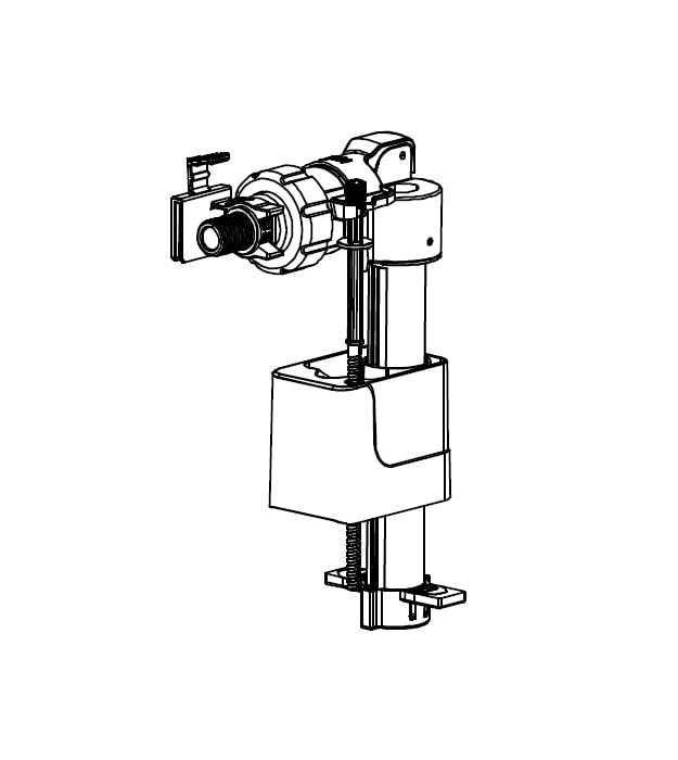 TOTO TSU46A Fill Valve Assembly For In-Wall Tanks 6 TOTO TSU46A Fill Valve Assembly For In-Wall Tanks