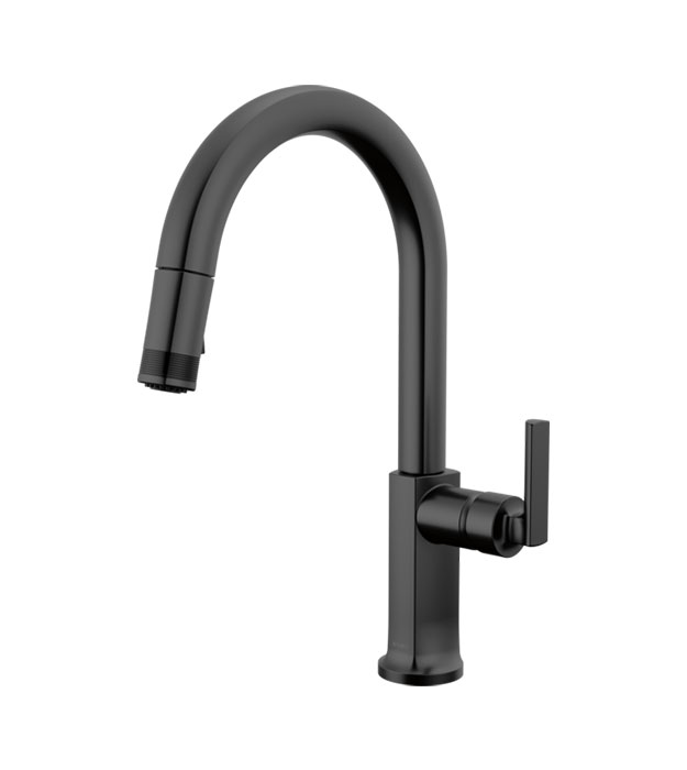 Brizo Kintsu 63006LF Pull-Down Faucet with Arc Spout 2 Brizo Kintsu 63006LF-BLLHP_HLK006-BL Pull-Down Faucet