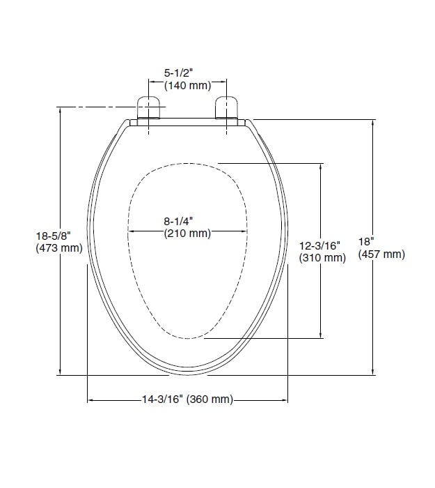 Kohler Brevia K-20110-0 Quiet-Close™ Elongated Toilet Seat 7 Kohler Brevia K-20110-0 Quiet-Close™ Elongated Toilet Seat - Image 2