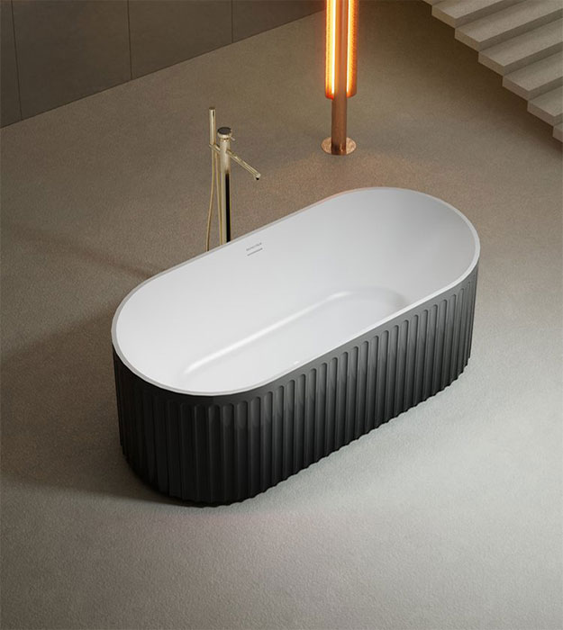 Bagno Italia Maestro- 59" / 67" Ombre Black Bathtub 9 Bagno Italia Maestro- 59" / 67" Ombre Black Bathtub