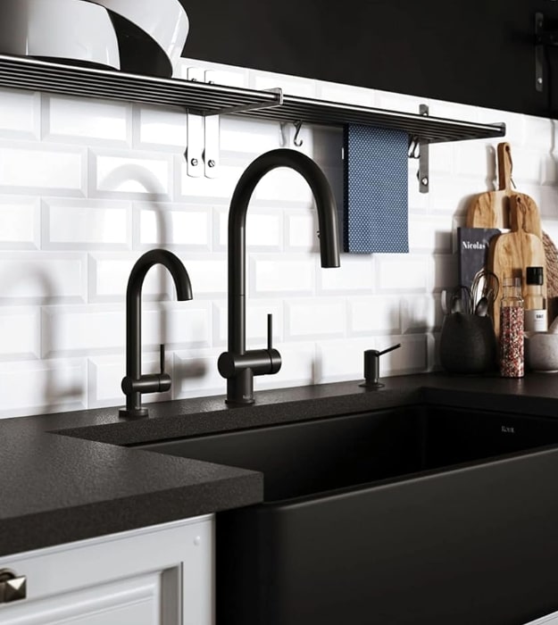 Riobel Azure Pulldown Kitchen Faucet AZ201 12 Riobel Azure Pulldown Kitchen Faucet AZ201 - Image 7