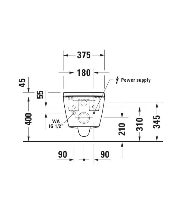Duravit SensoWash D-Neo Wall Hung Shower Toilet 12 Duravit SensoWash D-Neo Wall Hung Shower Toilet - Image 7