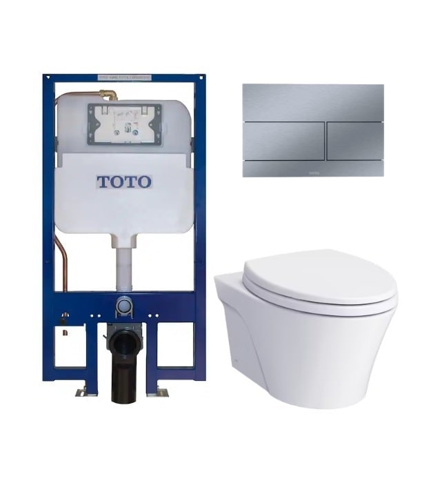TOTO AP Wall-Hung Toilet Kit With SS YT980#SS Actuator 3 TOTO AP Wall-Hung Toilet Kit With SS YT980#SS Actuator