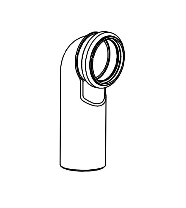 TOTO THU490-A Outlet Pipe Elbow For In Wall Carriers 6 TOTO THU490-A Outlet Pipe Elbow For In Wall Carriers