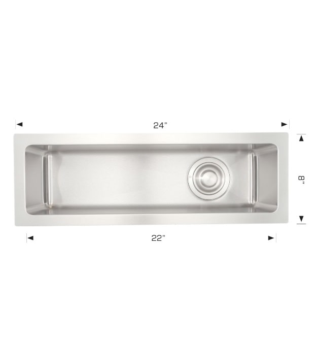 Bosco 202021 24" Steel Undermount Ice Bin