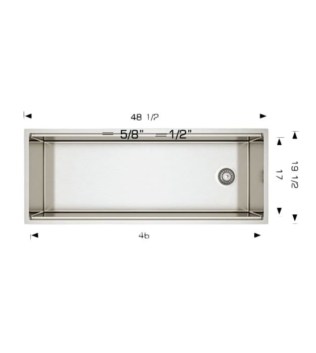 Bosco 204819M Plus 48" Linear Kitchen Workstation Sink 3 Bosco 204819M Plus 48" Linear Kitchen Workstation Sink