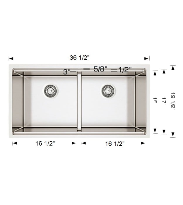 Bosco 223619 Plus 36" Kitchen Sink Workstation