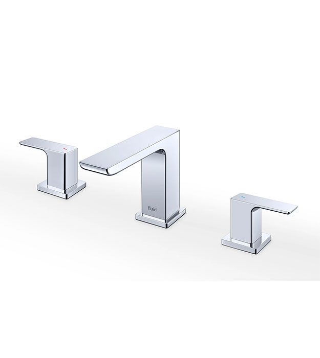 Fluid Quad Dual Handle Bathroom Faucet F16006 4 Fluid Quad Dual Handle Faucet - F16006c