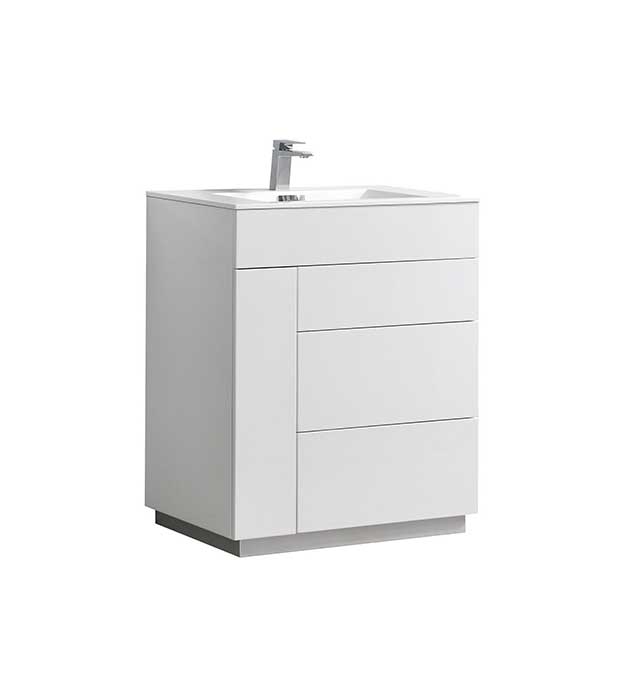 Milano 30″ Floor Mount Modern Bathroom Vanity - KFM30 14 Milano 30″ Floor Mount Modern Bathroom Vanity - KFM30