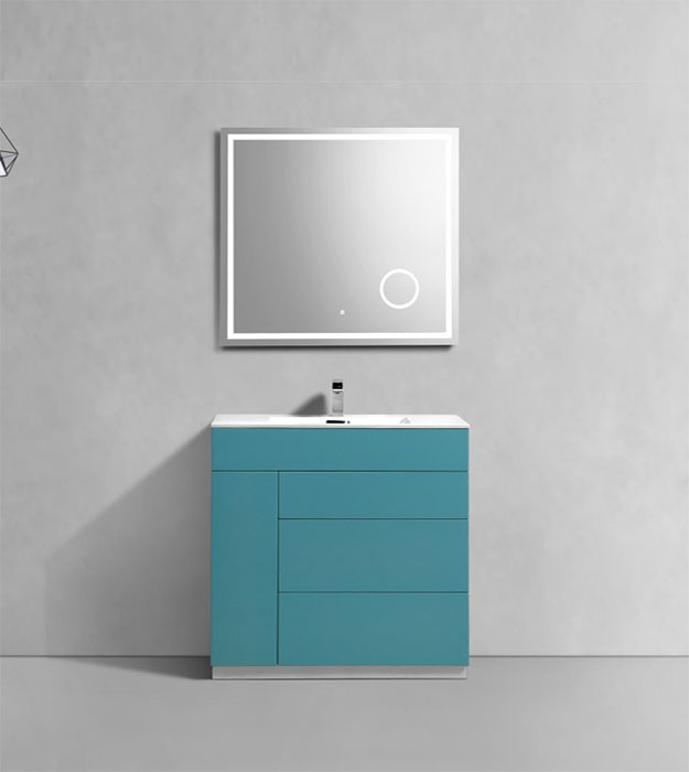Milano 36″ Floor Mount Modern Bathroom Vanity KFM36 11 Milano 36″ Floor Mount Modern Bathroom Vanity - KFM36TG