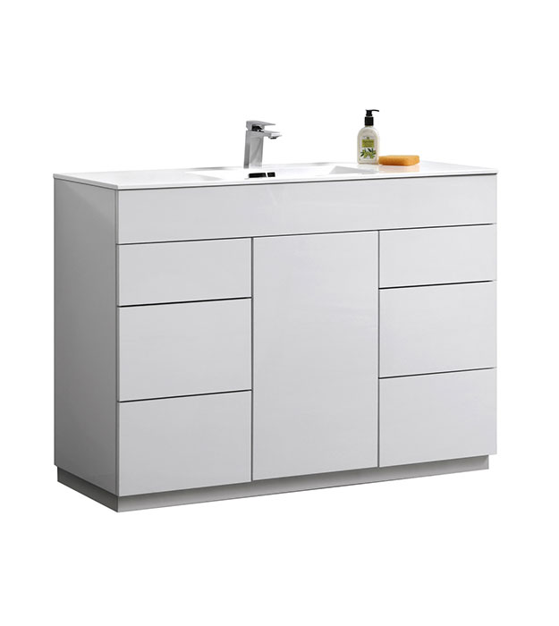 Milano 48″ Floormount Vanity - KFM48S 4 Milano 48″ Floor-Mount Vanity - KFM48S