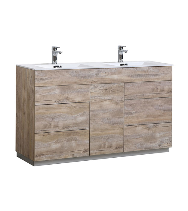 Milano 60″ Double Sink Floor-Mount Vanity KFM60D 8 Milano 60″ Double Sink Floor-Mount Vanity KFM60D