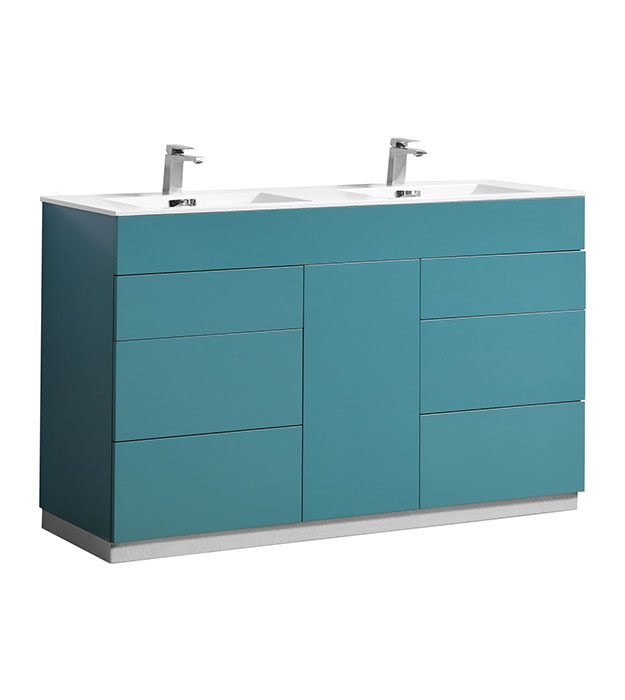 Milano 60″ Double Sink Floor-Mount Vanity KFM60D 10 Milano 60″ Double Sink Floor-Mount Vanity KFM60D
