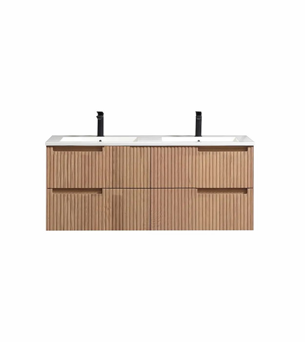 KubeBath Fiore 48" Fluted Wall-Mount Vanity KSW48 3 KubeBath Fiore 48" Fluted Wall-Mount Vanity KSW48