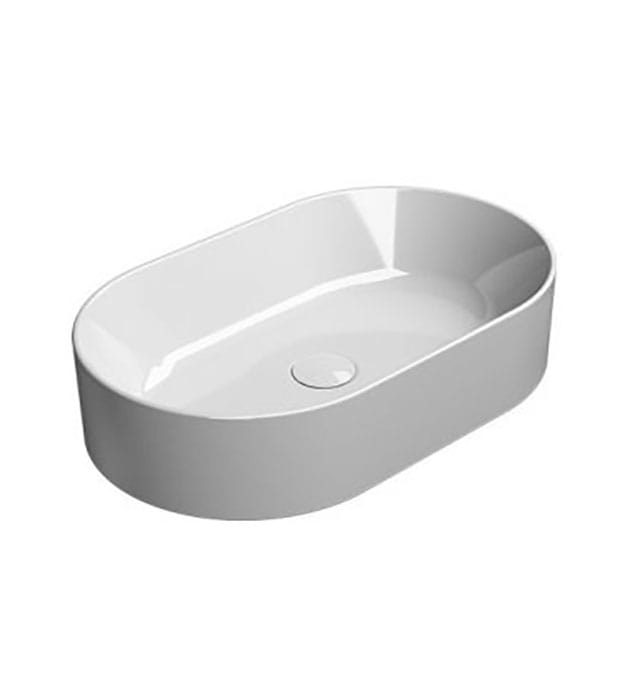 GSI Kube X Oval Vessel Washbasin 60×37 945811 14 GSI Kube X Oval Vessel Washbasin 60×37 945811