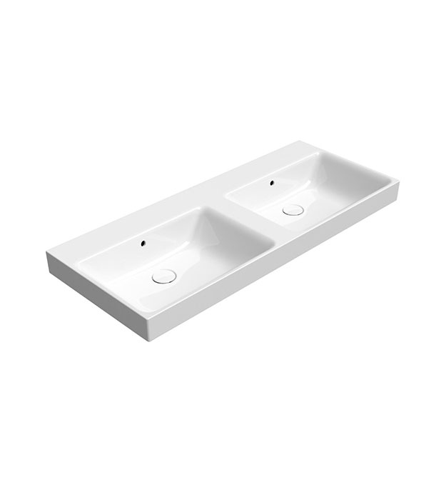 GSI Nubes 120x50 Double Bowl Washbasin 9625011 15 GSI Nubes 120x50 Double Bowl Washbasin 9625011