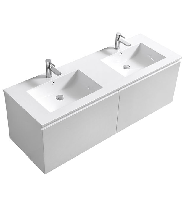 Balli 60D Double Sink Modern Bathroom Vanity BALLI60D 2 Balli 60D″Double Sink Modern Bathroom Vanity BALLI60D