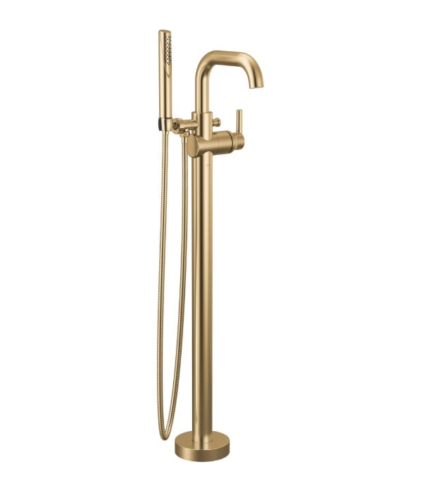 Delta Trinsic Floor Mount Tub Filler T4754-FL 10 Delta Trinsic Floor Mount Tub Filler T4754-FL - Image 5