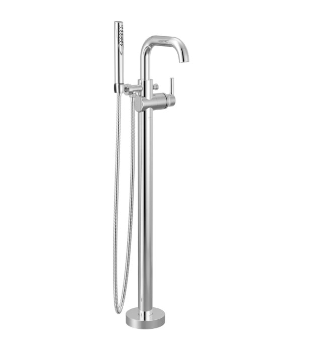 Delta Trinsic Floor Mount Tub Filler T4754-FL 17 Delta Trinsic Floor Mount Tub Filler T4754-FL