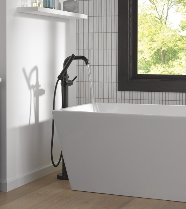 Delta Trinsic Floor Mount Tub Filler T4754-FL 11 Delta Trinsic Floor Mount Tub Filler T4754-FL - Image 6