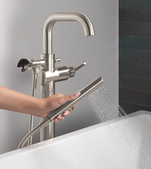Delta Trinsic Floor Mount Tub Filler T4754-FL 12 Delta Trinsic Floor Mount Tub Filler T4754-FL - Image 7