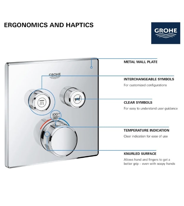 Grohe Grohtherm SmartControl Dual Function Shower Trim 11 Grohe Grohtherm SmartControl Dual Function Shower Trim - Image 6