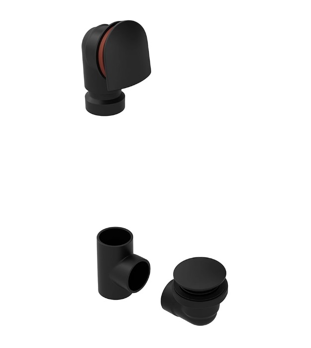 OS&B 6040QK-MBL Matte Black Bathtub Drain Kit