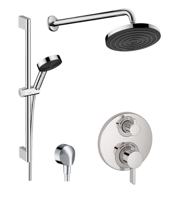 Hansgrohe Pulsify Thermostatic Shower Kit Round SKH1 5 Hansgrohe Pulsify Thermostatic Shower Kit Round SKH1