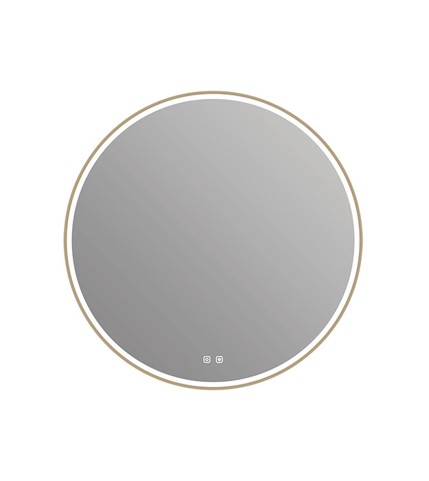 ICO Denver Round Framed LED Mirror ID10 14 ICO Denver Round LED Mirror With Lighting ID10