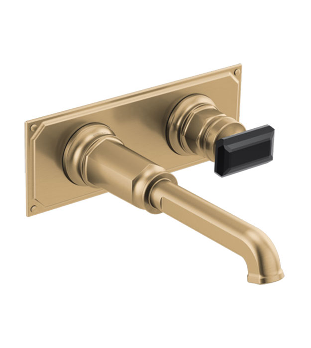 Brizo Invari Wall Mount Faucet T65776LF – Single Crystal Handle 11 Brizo Invari Single-Handle Faucet T65776LF-GLLHP_HK5876-GLBC