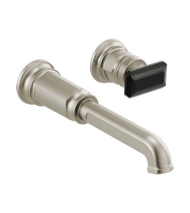 Brizo Invari Wall Mount Faucet T65776LF – Single Crystal Handle 8 Brizo Invari Single-Handle Faucet T65776LF-NKLHP_HK5876-NKBC