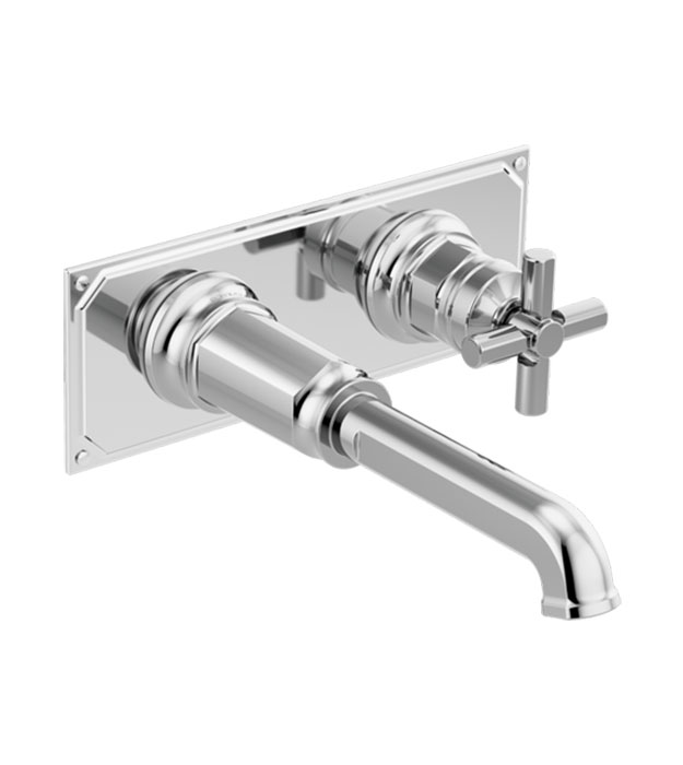 Brizo Invari Cross Handle Wall-Mount Faucet T65776LF 3 Brizo Invari Cross Handle Wall-Mount Faucet T65776LF