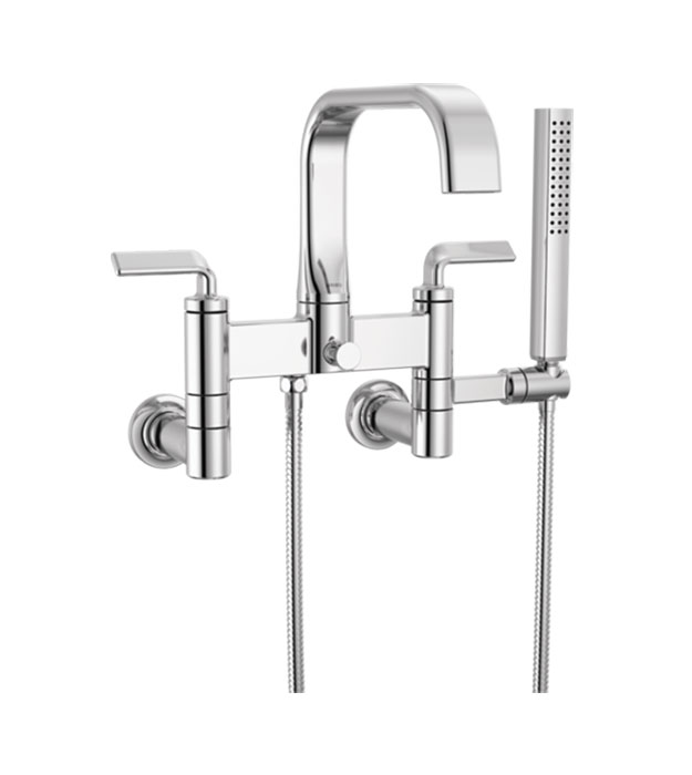 Brizo Allaria Tub Filler and Wall Mount Unions - T70367 3 Brizo Allaria Tub Filler T70367-PC_T70310-PCLHP_T71764-PC