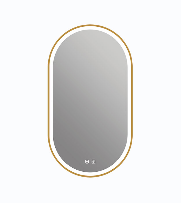 The ICO Kiara 20" W x 36" H Oval Framed LED Mirror with Lighting IK11