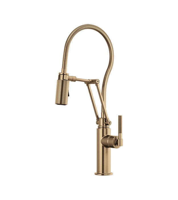 Brizo Litze Articulating Faucet With Finished Hose - 63143LF 9 Brizo Litze Articulating Faucet - 63143LF-GL