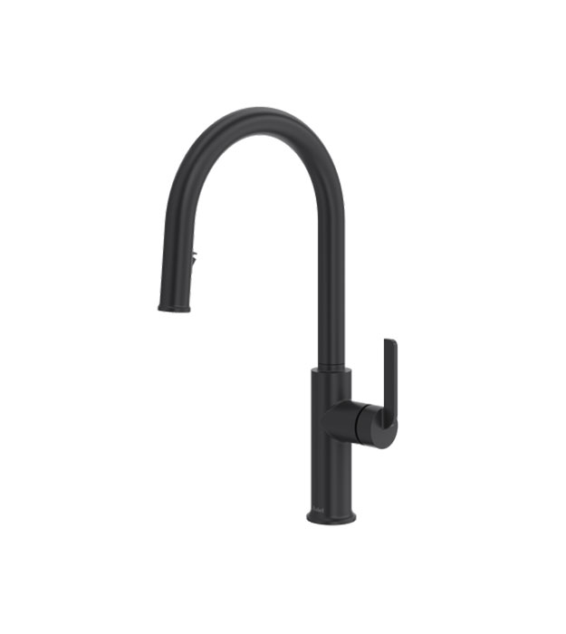 Riobel Authentica Pull-Down Kitchen Faucet - AU201 8 Riobel Authentica Pull-Down Kitchen Faucet AU201BK