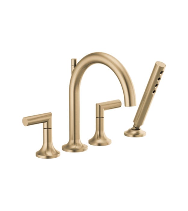 Brizo Odin Roman Tub Faucet with Handshower - T67475 7 Brizo Odin Roman Tub Faucet with Handshower - T67475-GLLHP_HL675-GL