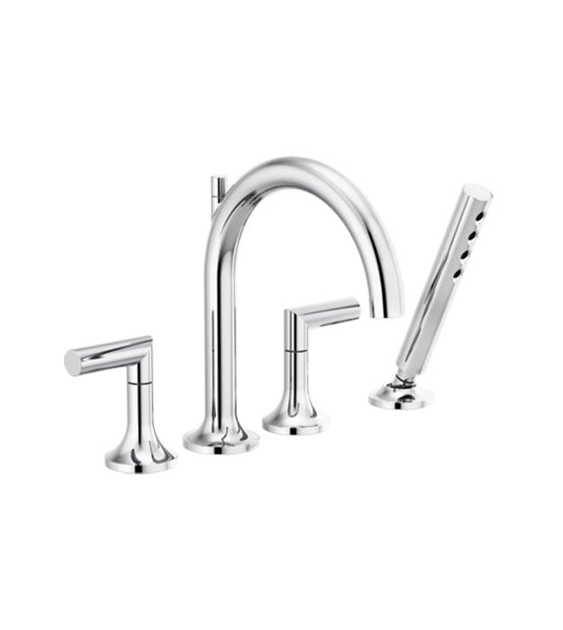 Brizo Odin Roman Tub Faucet with Handshower - T67475 6 Brizo Odin Roman Tub Faucet with Handshower - T67475-PCLHP_HL675-PC