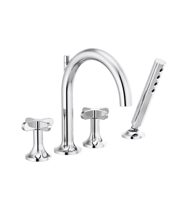 Brizo Odin Roman Tub Faucet with Handshower - T67475 9 Brizo Odin Roman Tub Faucet with Handshower - T67475-PCLHP_HX675-PC