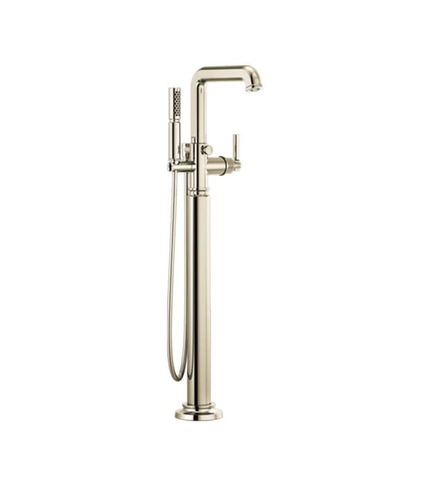 Brizo Invari Floor-Mount Tub Filler- T70176 11 Brizo Invari Tub Filler- T70176-PNLHP_HL7076-PN