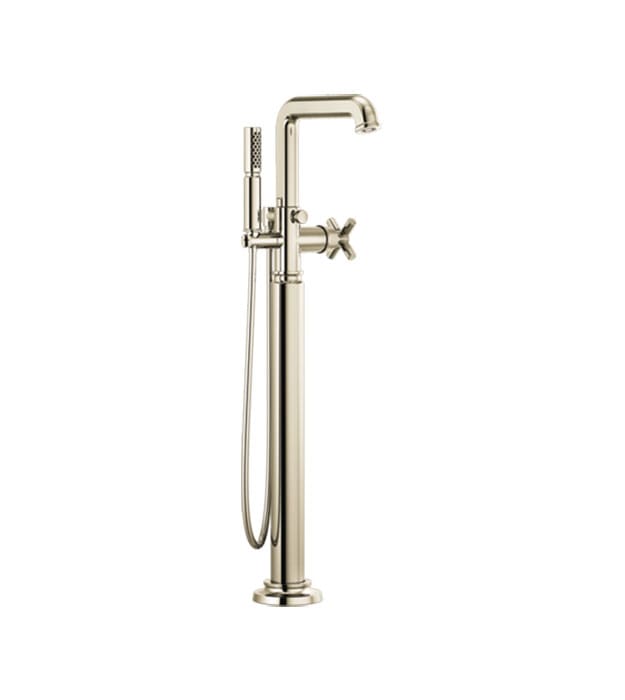 Brizo Invari Floor-Mount Tub Filler- T70176 18 Brizo Invari Tub Filler- T70176-PNLHP_HX7076-PN