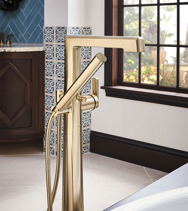 Brizo Levoir Floor-Mount Tub Filler - T70198 12 Brizo Levoir Floor Mount Tub Filler -T70198