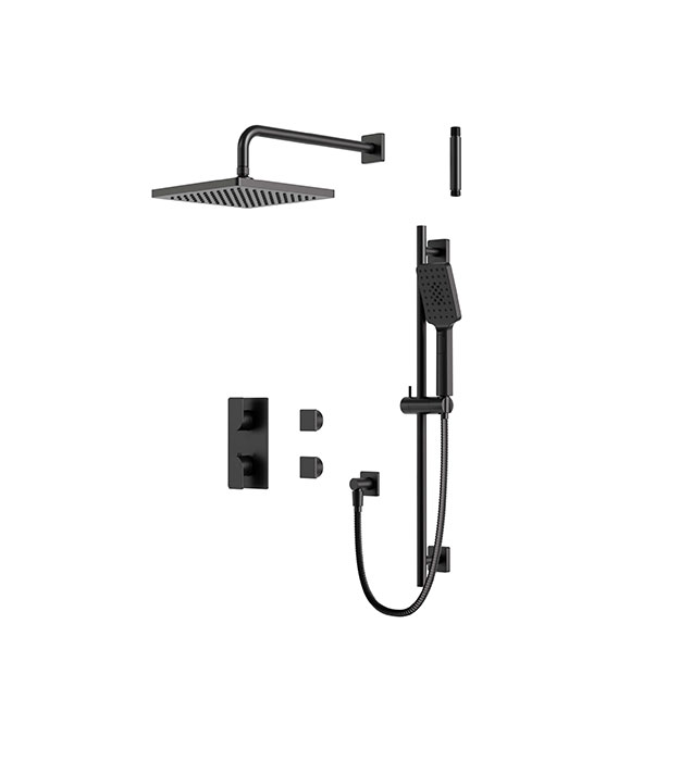 Aquabrass Square XPSK01 2-Way Thermostatic Shower Trim 8 Aquabrass Square 2-Way Thermostatic Shower – XPSK01