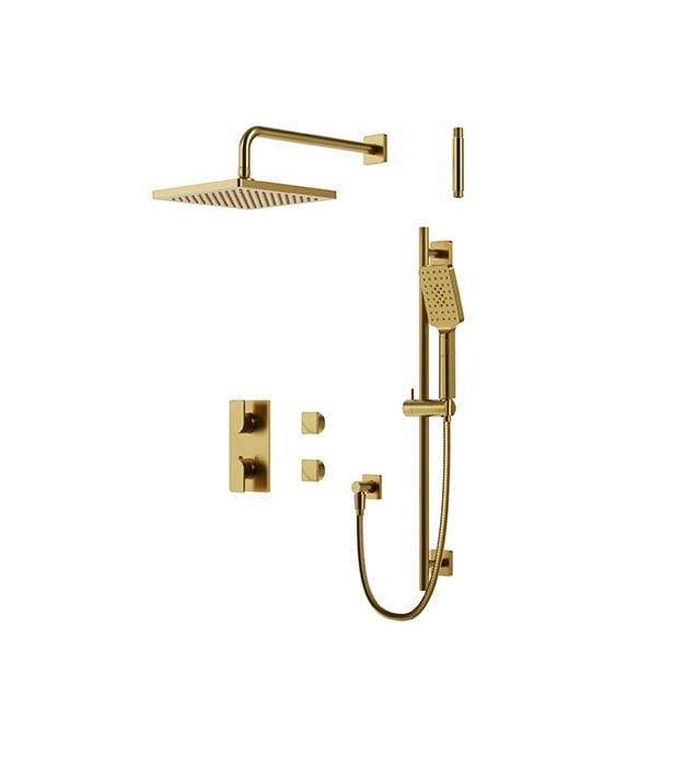 Aquabrass Square XPSK01 2-Way Thermostatic Shower Trim 7 Aquabrass Square 2-Way Thermostatic Shower – XPSK01