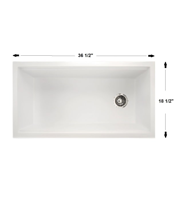 Bosco 36" Granite Composite Kitchen Sink Workstation 13 Bosco 36" Granite Composite Kitchen Sink Workstation