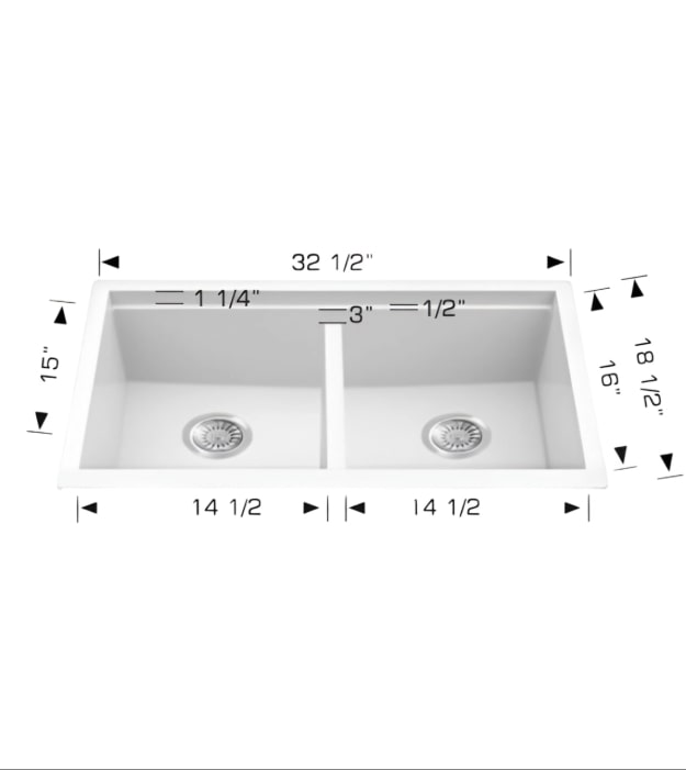 Bosco 205357M 32" Undermount Granite Kitchen Sink 5 Bosco 205357M 32" Undermount Granite Kitchen Sink