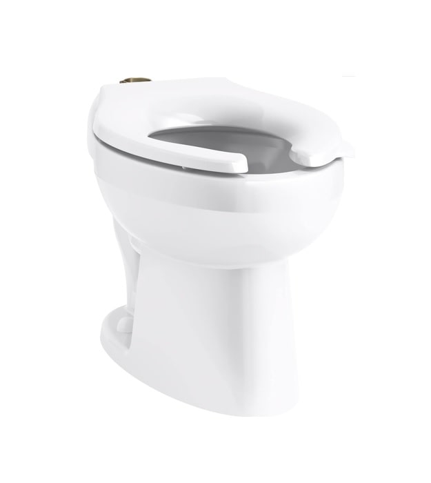 Kohler Wellcomme Ultra Floor-Mount Top Spud Flushometer Bowl | K-96053-B 16 Kohler Wellcomme Ultra Floor-Mount Top Spud Flushometer Bowl | K-96053-B