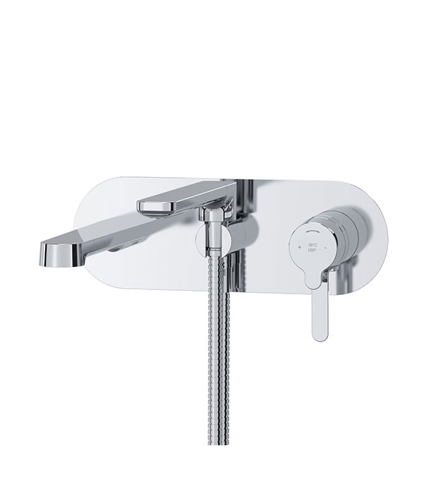 Riobel Nibi TNB21 Wall-Mount Tub Filler Trim 16 Riobel Nibi TNB21 Wall-Mount Tub Filler Trim