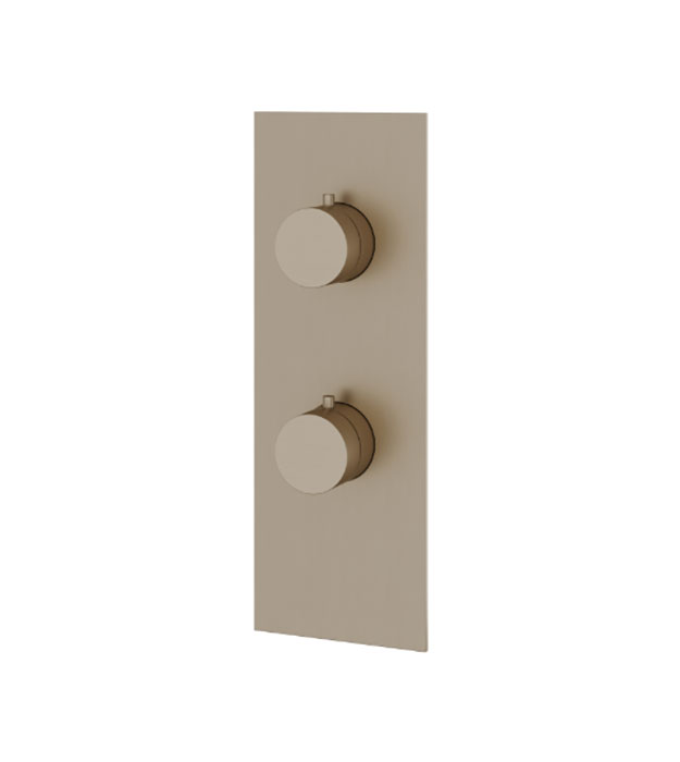 Aquabrass SR8295 Square/Round 2-Way Shared Trim 8 Aquabrass Square / Round 2-Way Shared Trim Set – SR8295